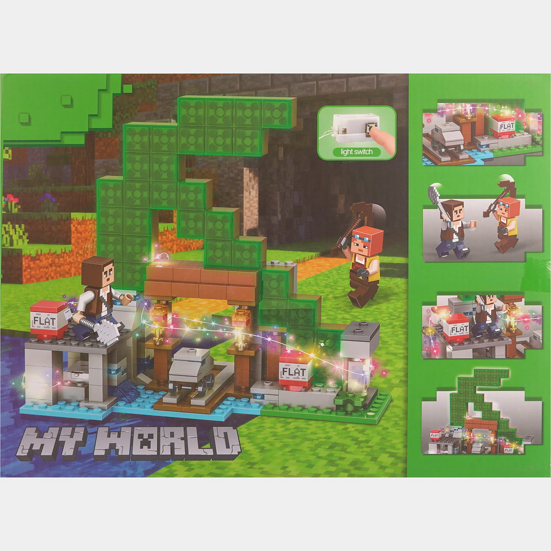 Kids Construction Brick Set - My World Adventure Toy