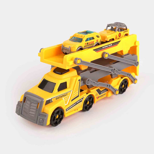 Construction Transport Truck with Mini Vehicles Set