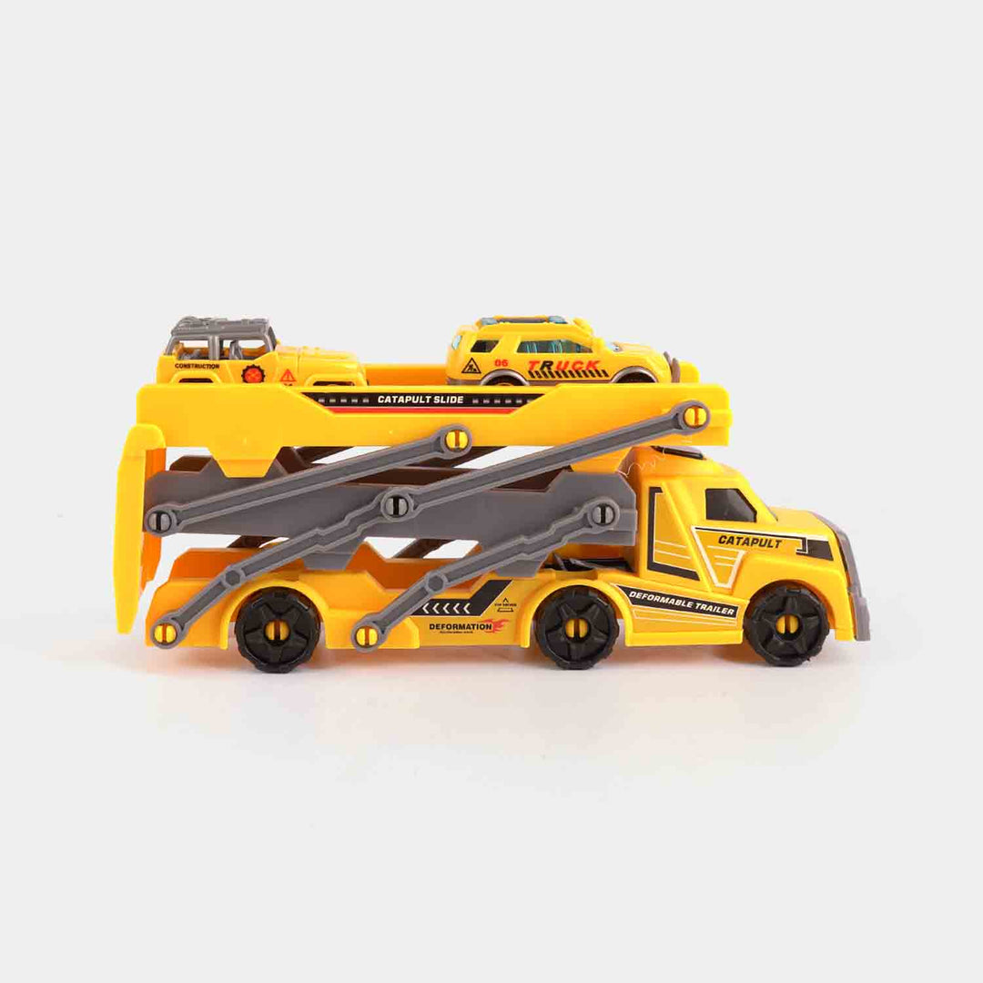 Construction Transport Truck with Mini Vehicles Set