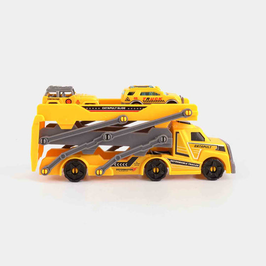 Construction Transport Truck with Mini Vehicles Set