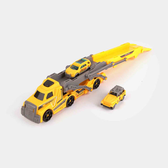 Construction Transport Truck with Mini Vehicles Set