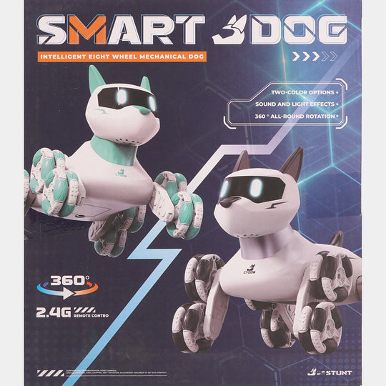 360-Degree Rotating Electronic Toy Dog with Remote