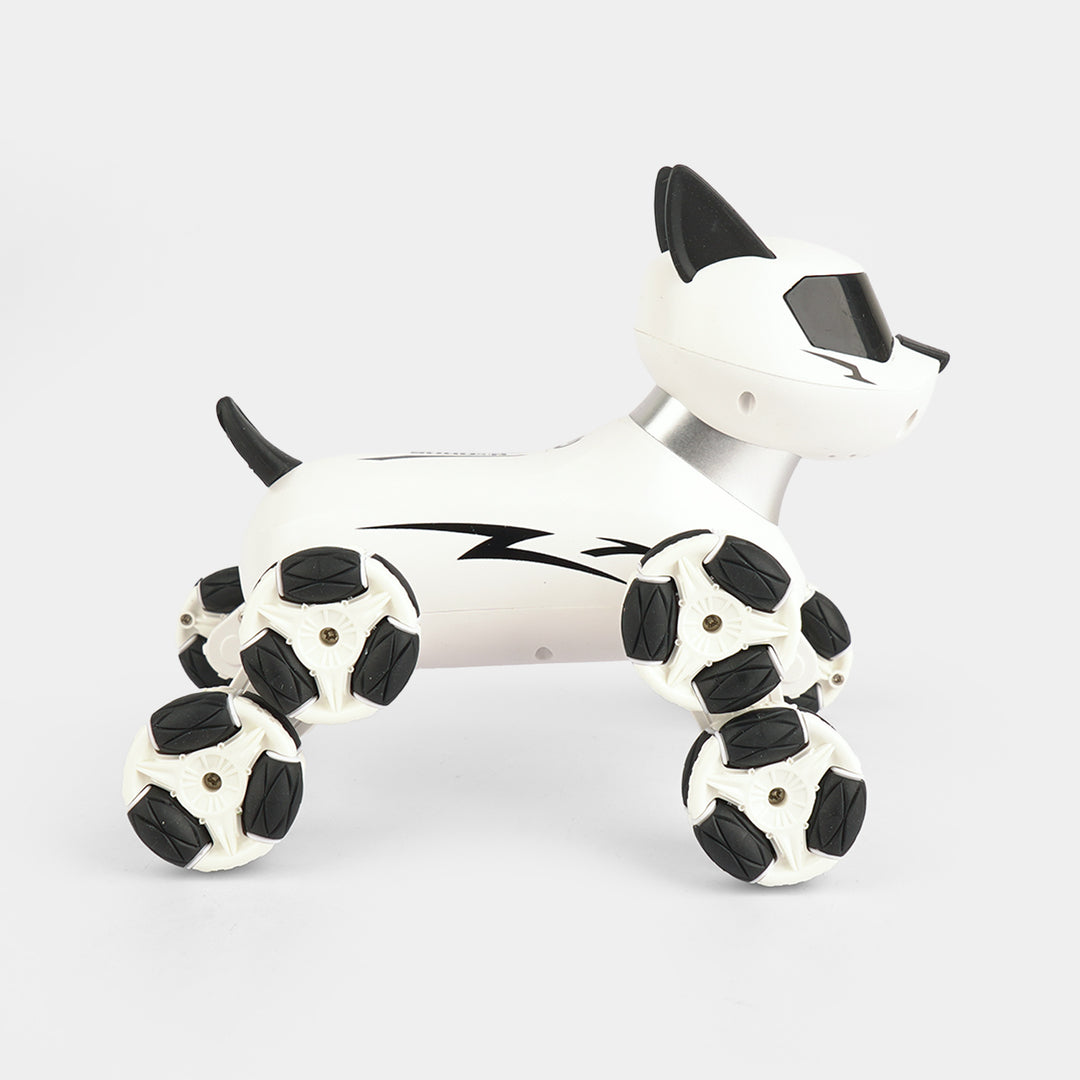 360-Degree Rotating Electronic Toy Dog with Remote
