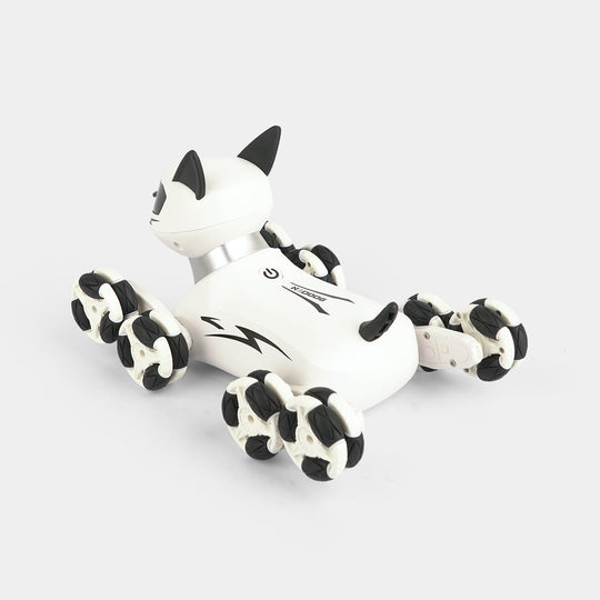 360-Degree Rotating Electronic Toy Dog with Remote