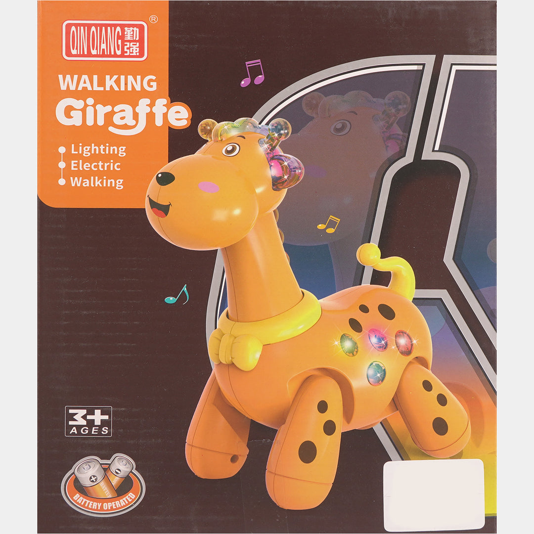 Cute Electric Giraffe with Light & Music Toy