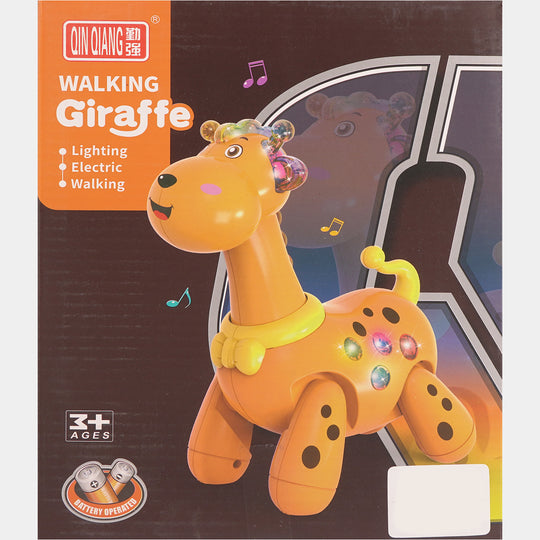 Cute Electric Giraffe with Light & Music Toy