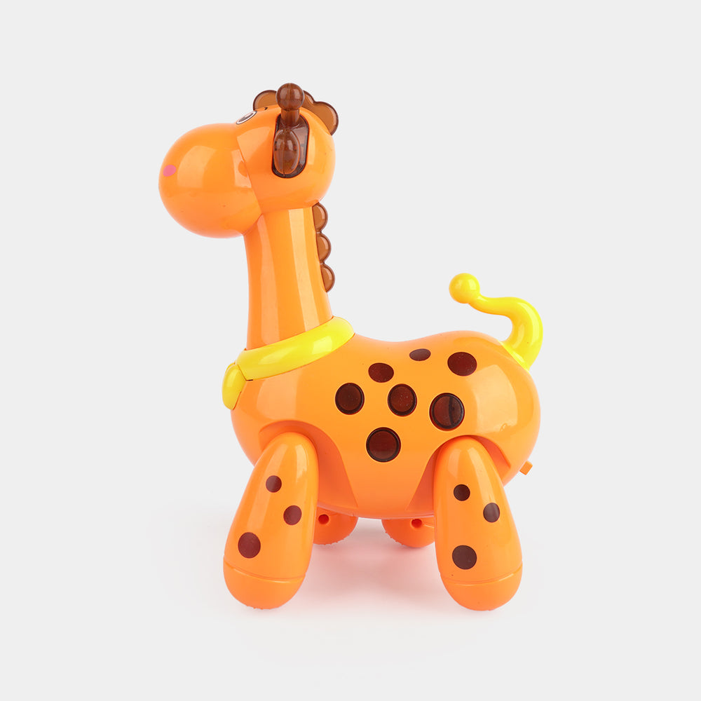 Cute Electric Giraffe with Light & Music Toy