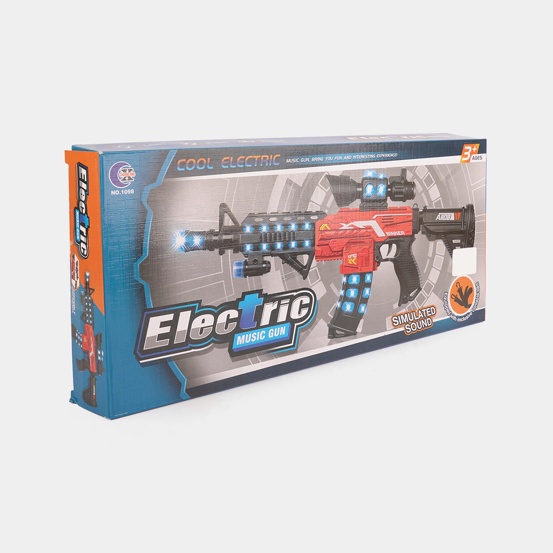 Kids Cool Electric Tou Gun with Light & Sound