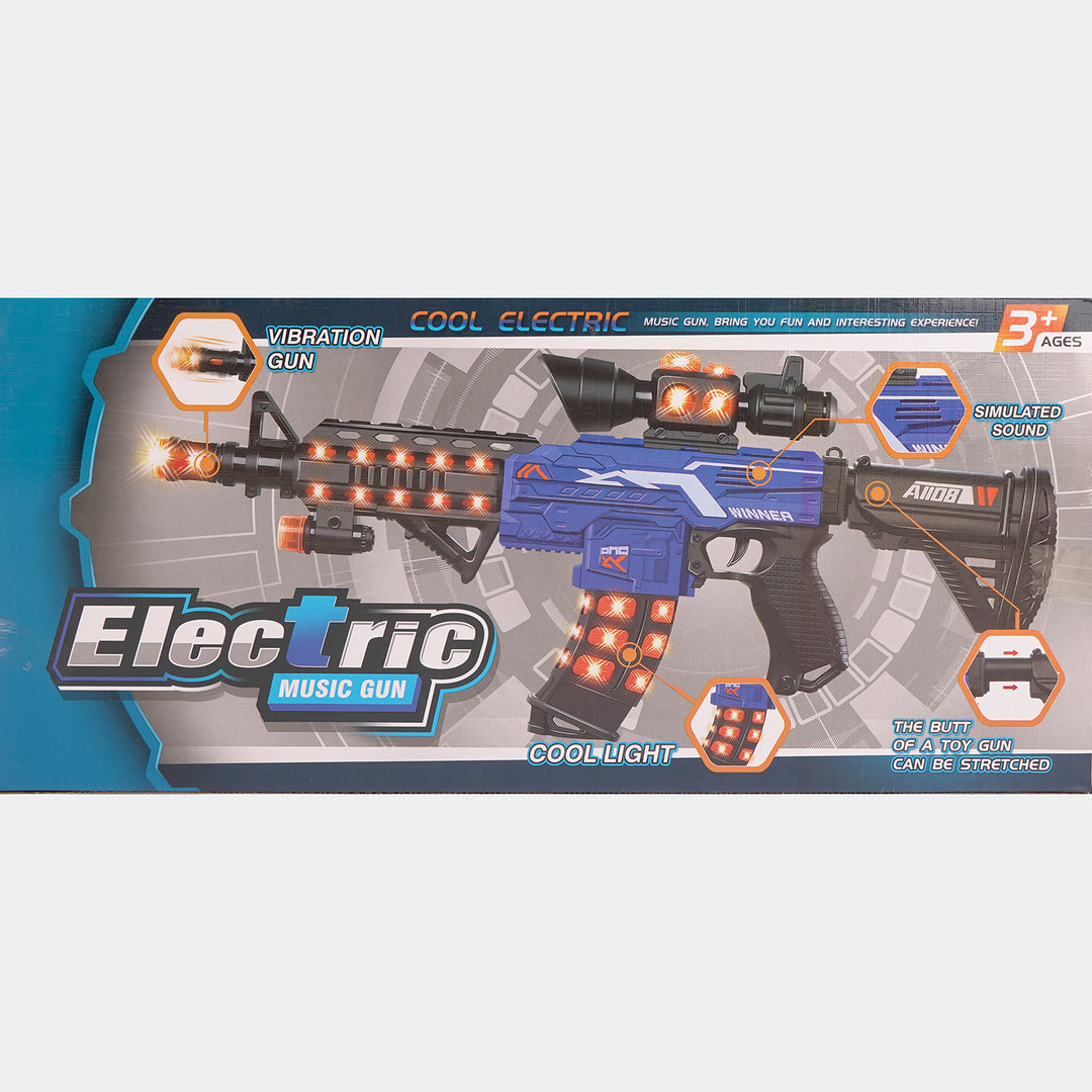 Kids Cool Electric Tou Gun with Light & Sound