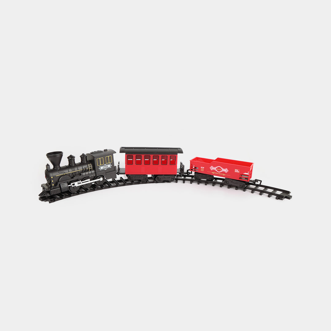Classical Train & Track Toy Set with Light & Sound