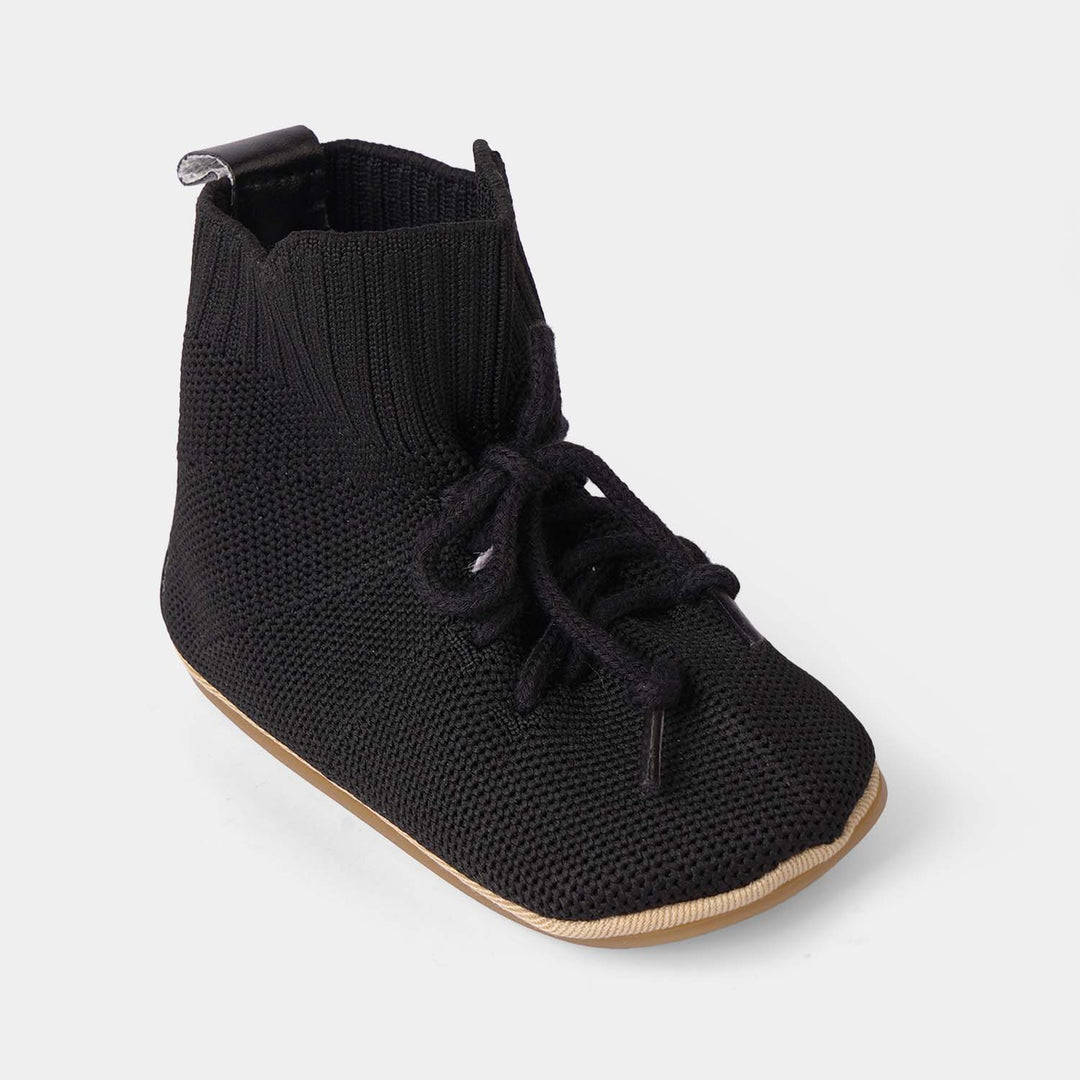 Boys Shoes F49-BLACK