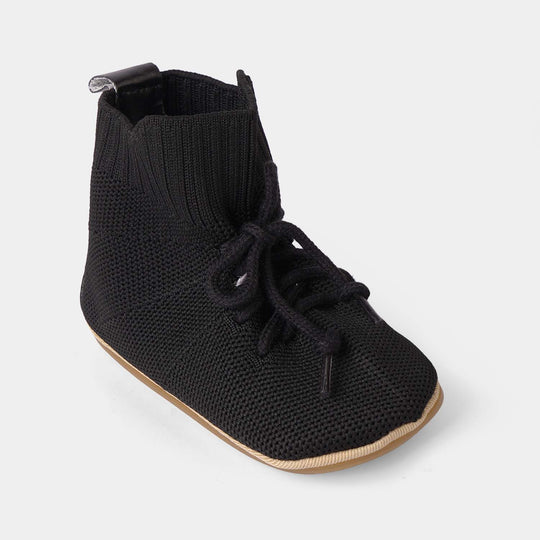 Boys Shoes F49-BLACK