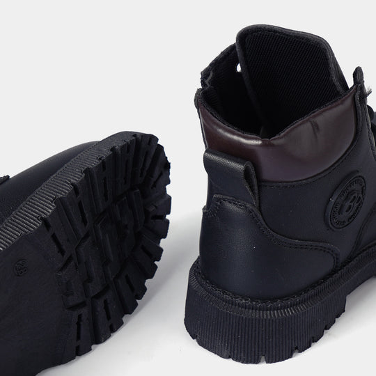 Boys Boots A01-BLACK