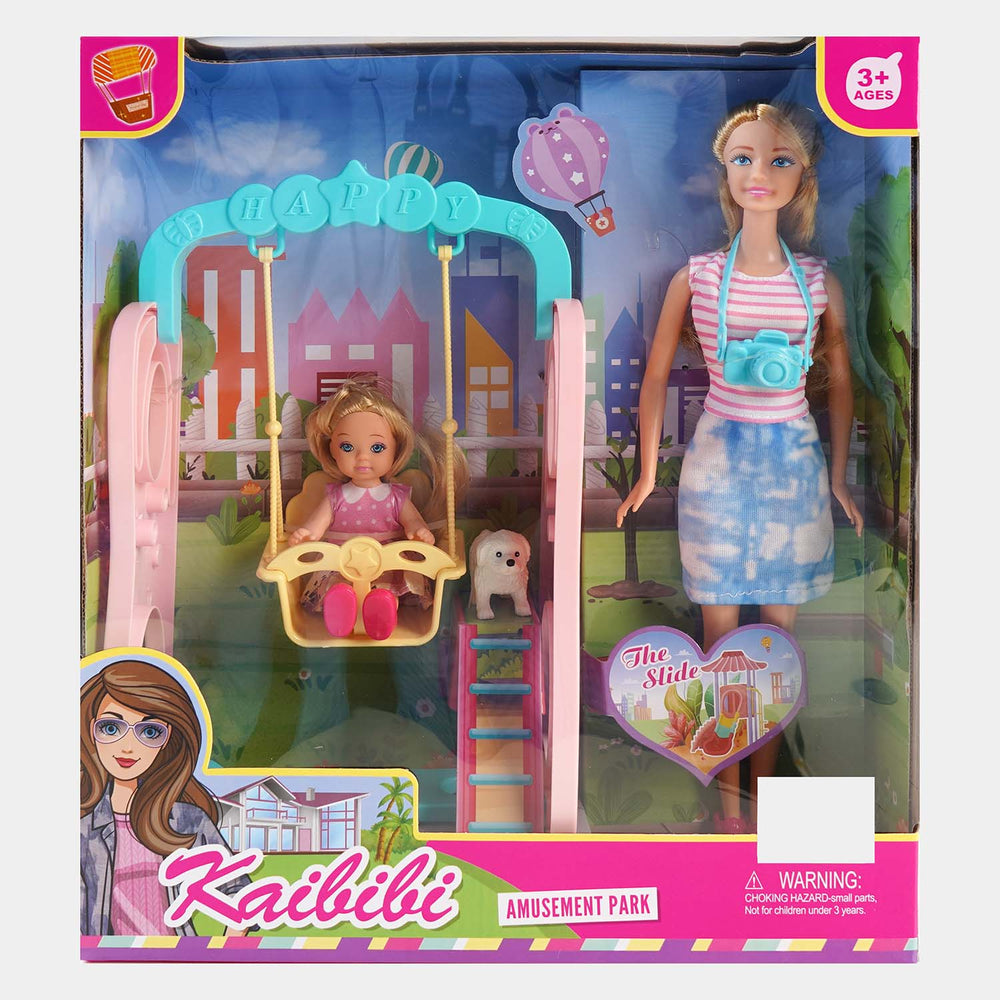 Swing Doll Toy Play Set For Kids