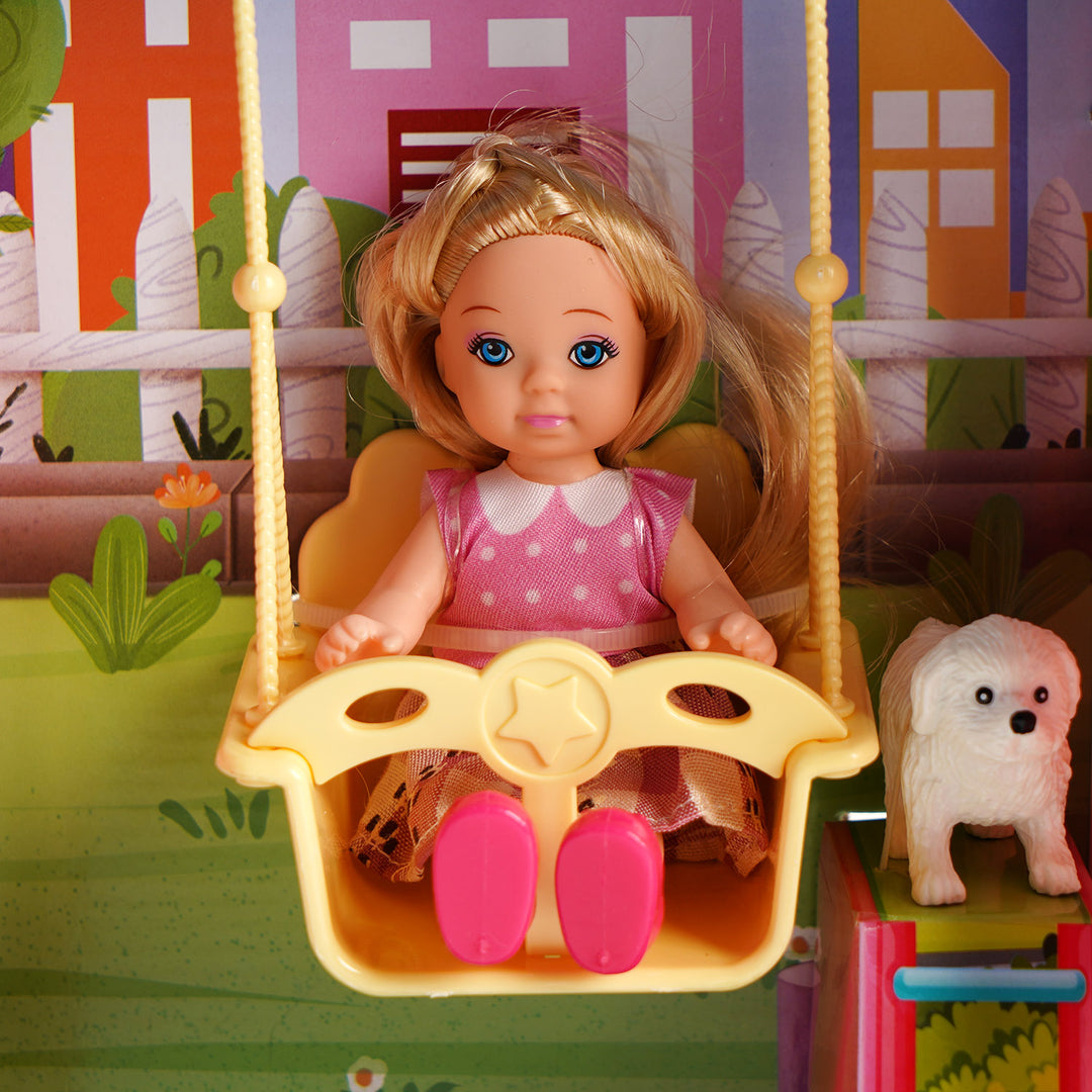 Swing Doll Toy Play Set For Kids