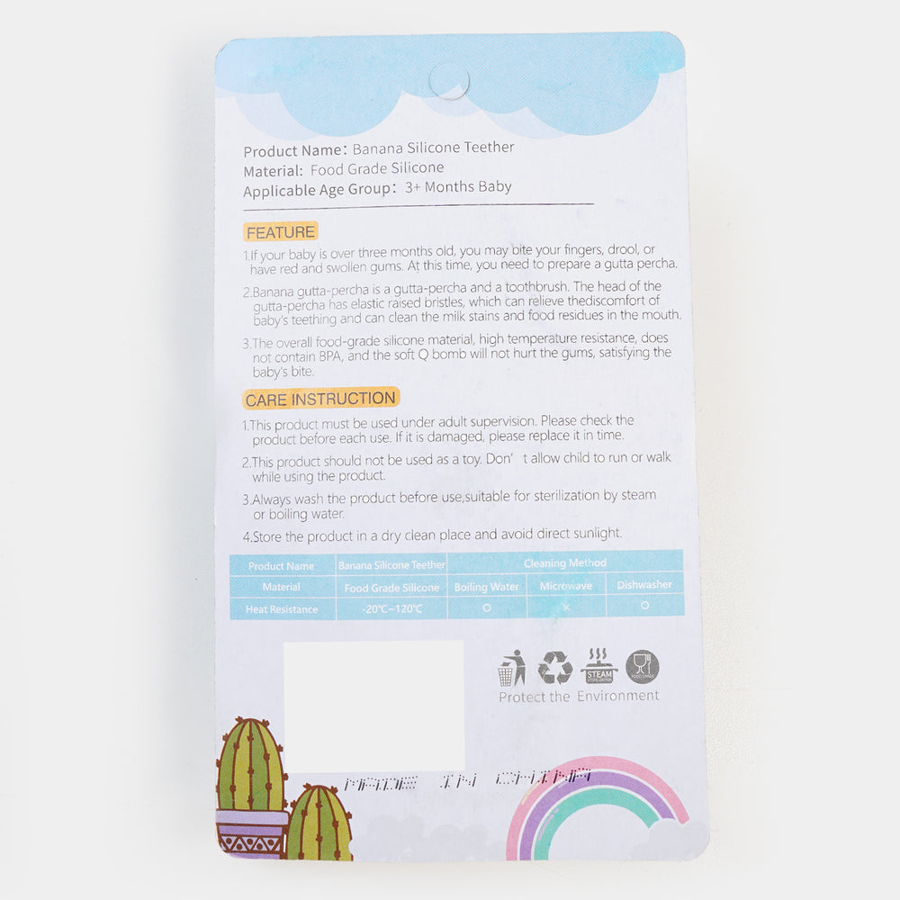 Baby Banana Brush Teether 3M+