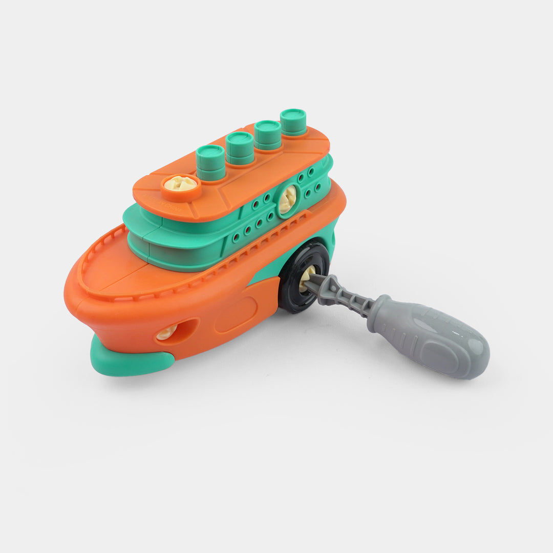 Children's DIY Assembly Boat Building Toy