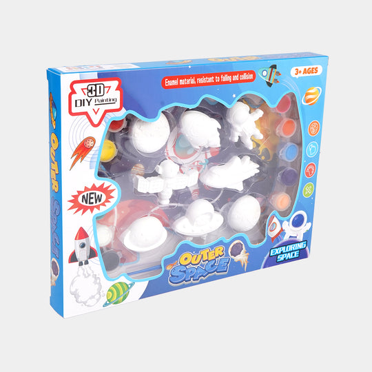 Diy Painted Space Gypsum Art & Coloring Set for Kids