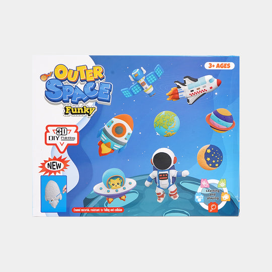 Diy Painted Space Gypsum Art & Coloring Set for Kids