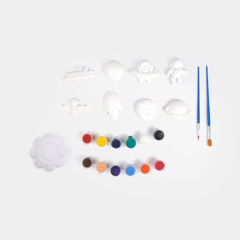 Diy Painted Space Gypsum Art & Coloring Set for Kids