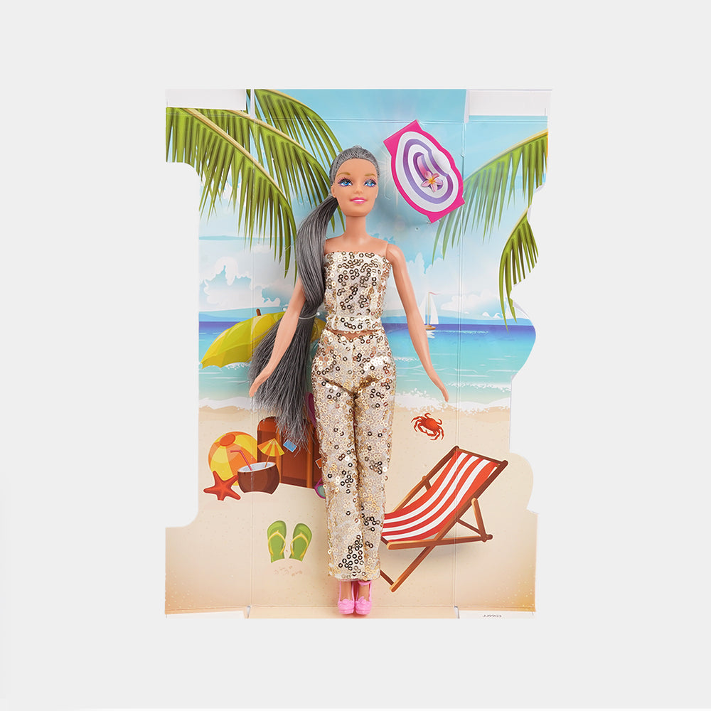 FASHION DOLL WITH MOVEABLE JOINT TOY FOR GIRLS