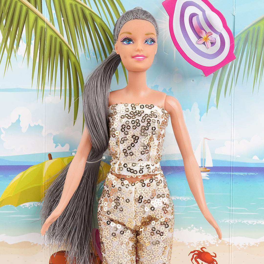 FASHION DOLL WITH MOVEABLE JOINT TOY FOR GIRLS