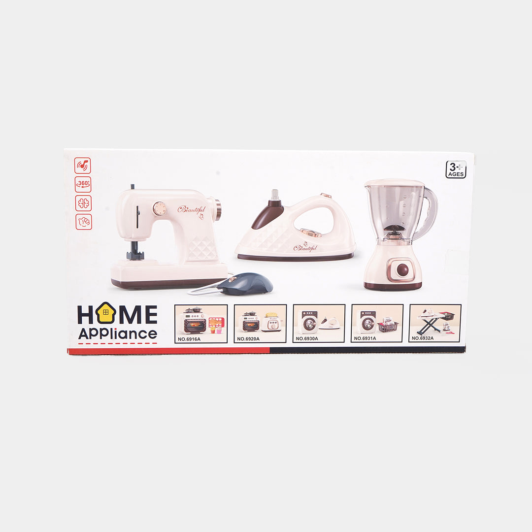 Kids Pretend Home Appliance Play Sewing Machine & Iron