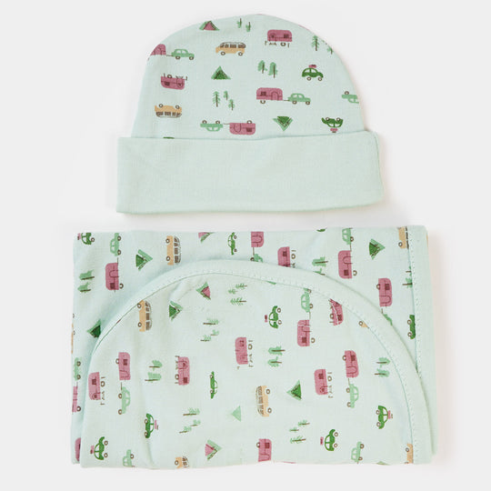 Baby Swaddle Sheet With Cap