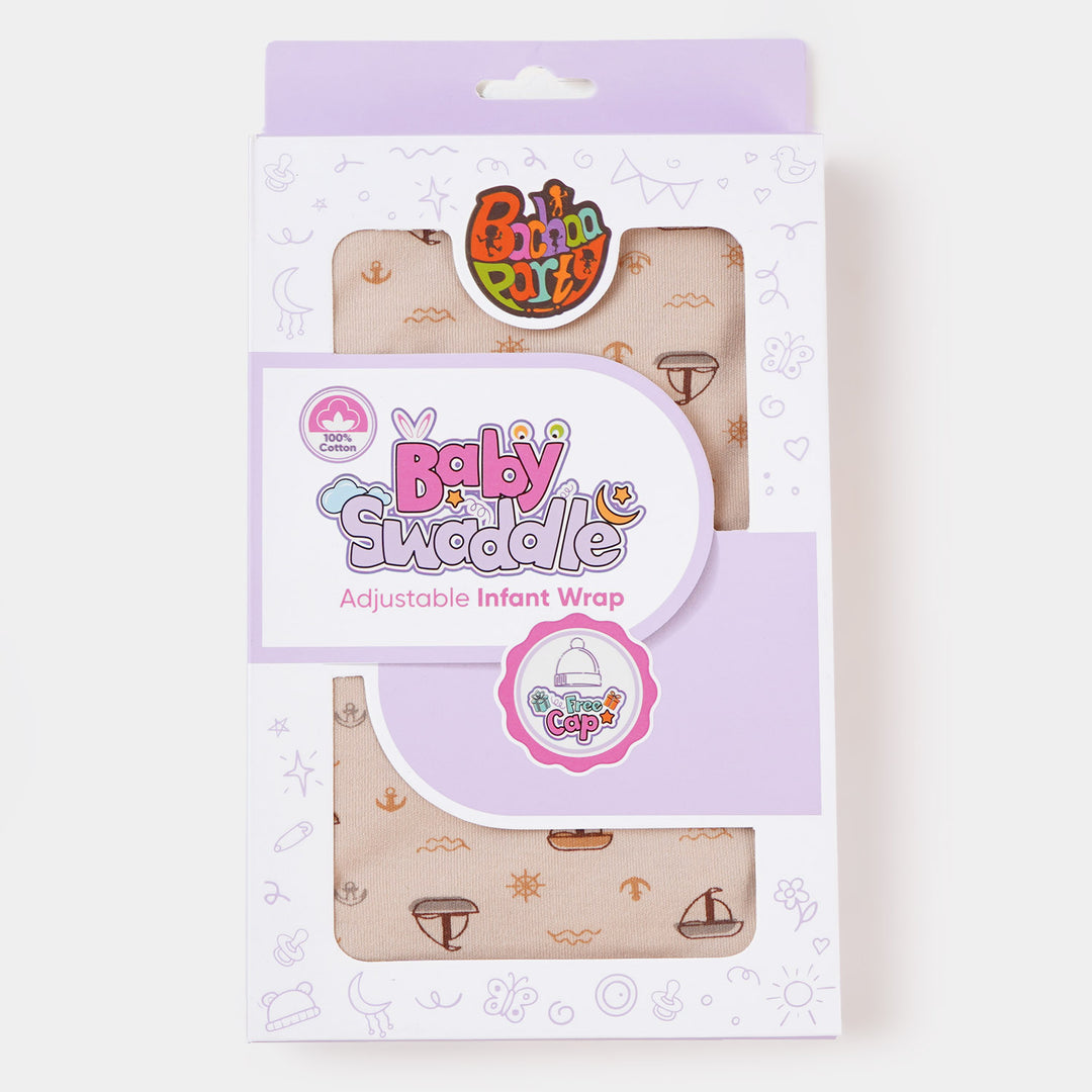 Baby Swaddle Sheet With Cap