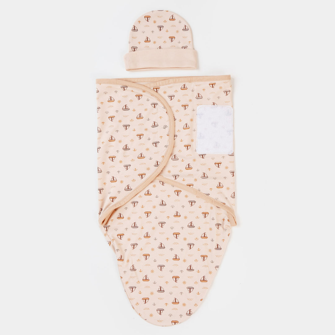 Baby Swaddle Sheet With Cap