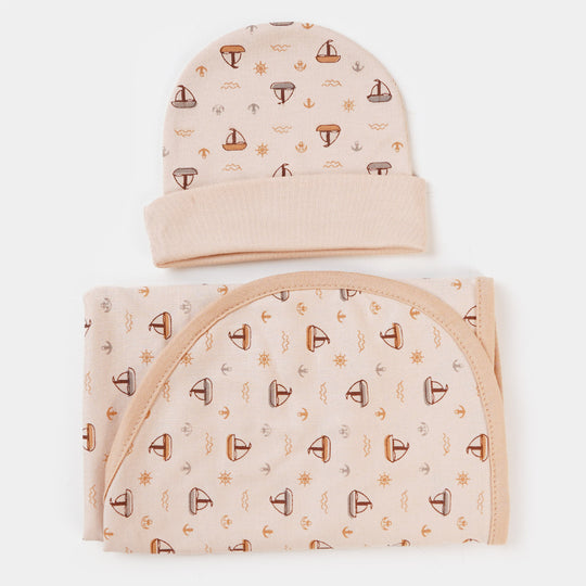 Baby Swaddle Sheet With Cap