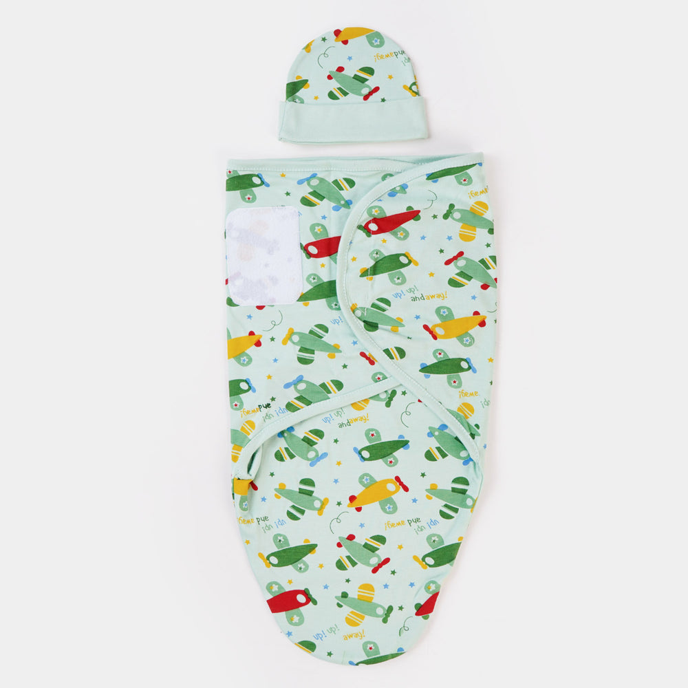 Baby Swaddle Sheet With Cap