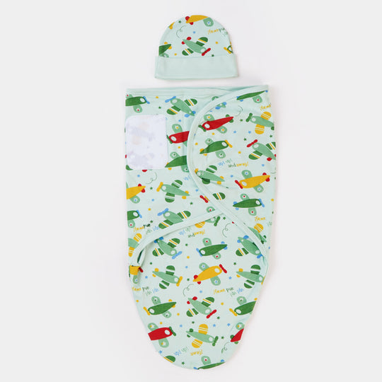Baby Swaddle Sheet With Cap