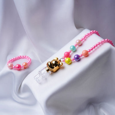 Girls Charm Beaded Necklace & Bracelet