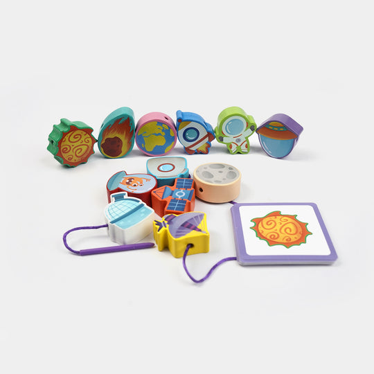 Wooden String Beads Blocks