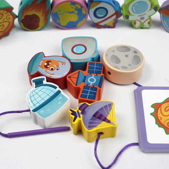 Wooden String Beads Blocks