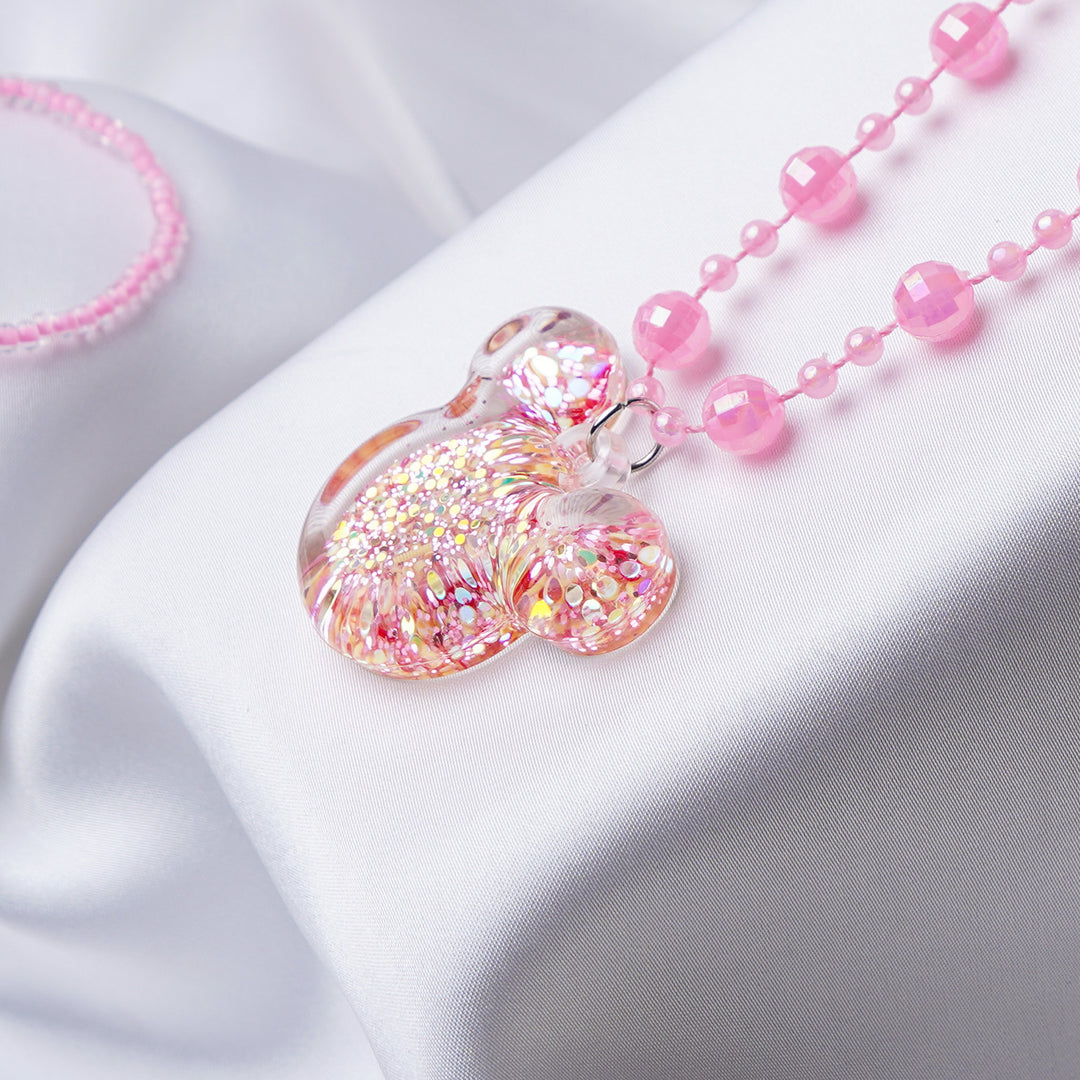Girls Charm Beaded Necklace & Bracelet