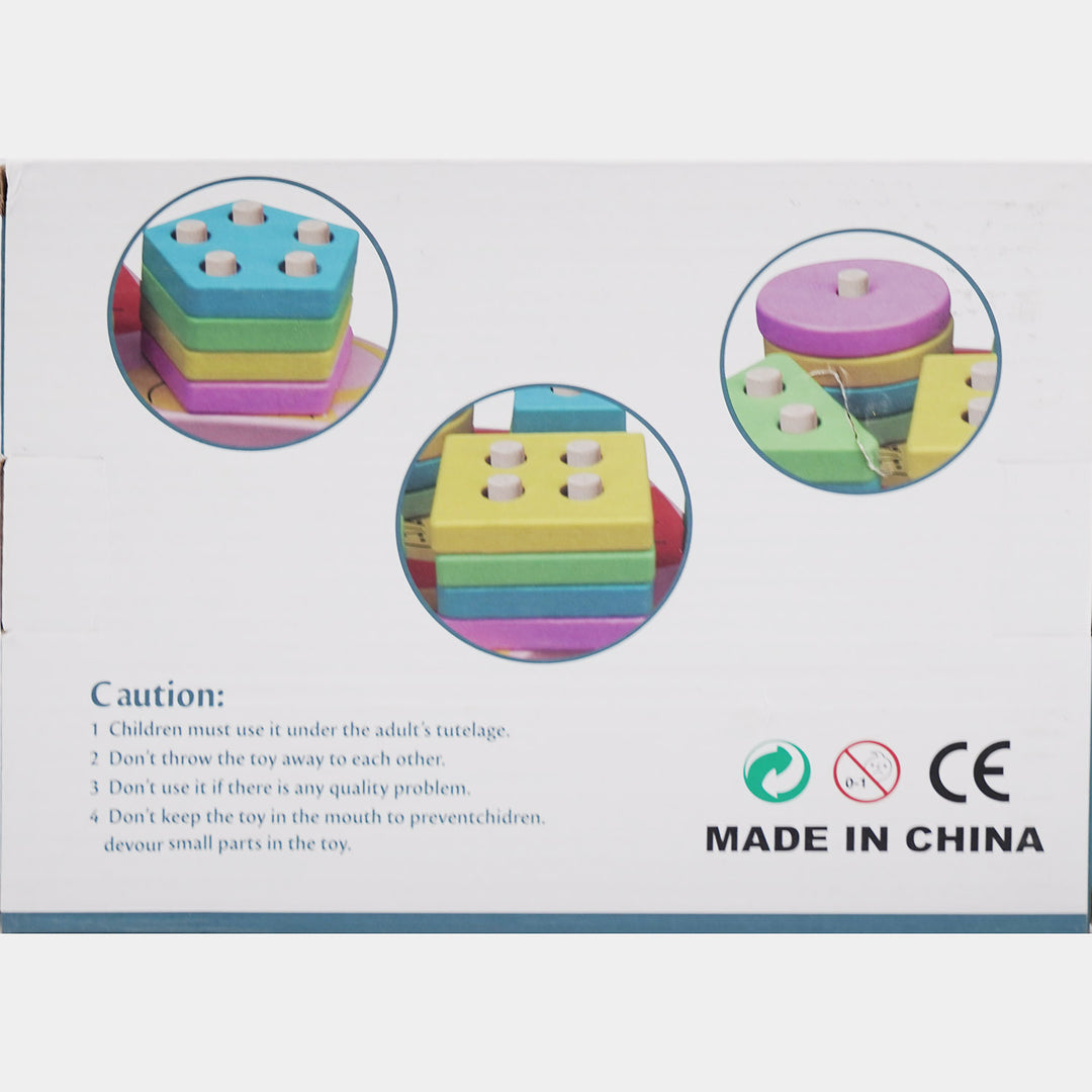 Wooden Toy Shape Blocks Pairing Educational Toy