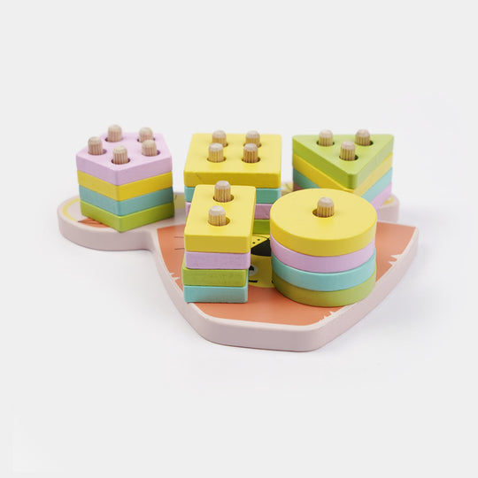 Wooden Toy Shape Blocks Pairing Educational Toy