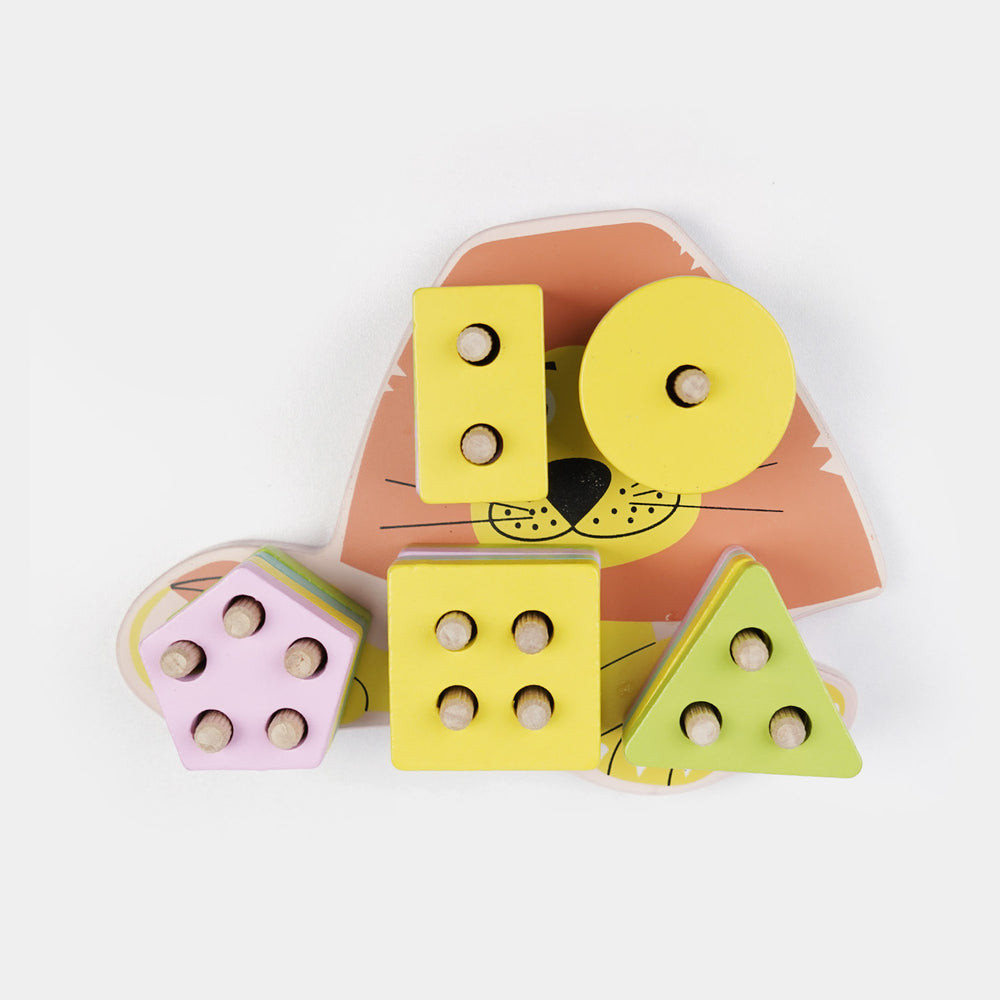 Wooden Toy Shape Blocks Pairing Educational Toy