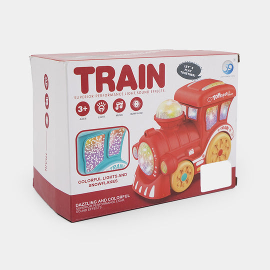 Universal Electric Train Toy with Light & Sound