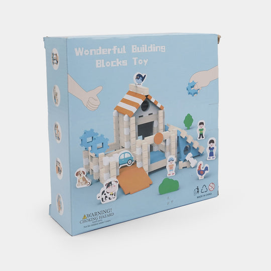 Wooden Wonderful Building Blocks for Kids