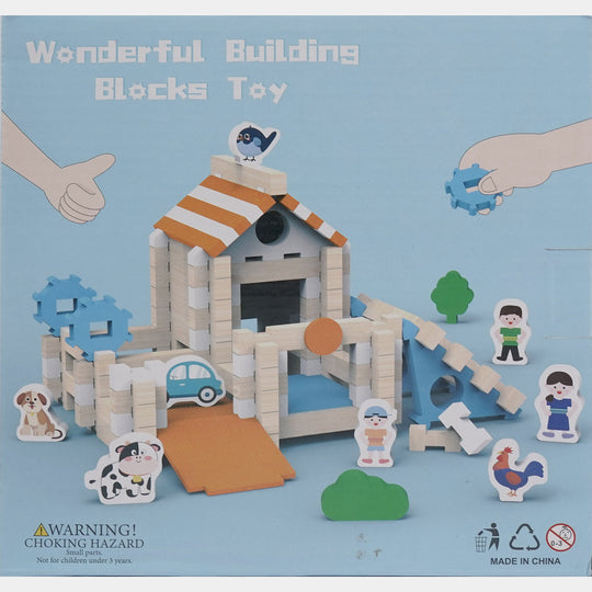 Wooden Wonderful Building Blocks for Kids