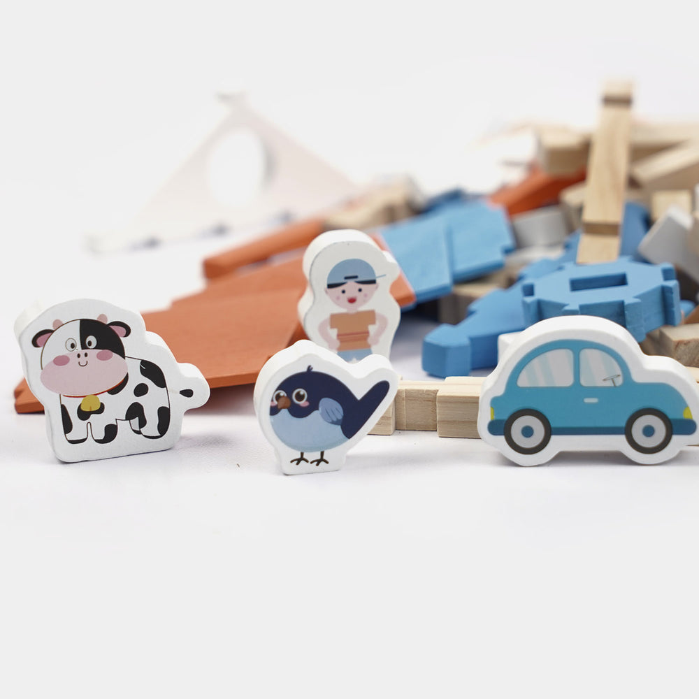 Wooden Wonderful Building Blocks for Kids