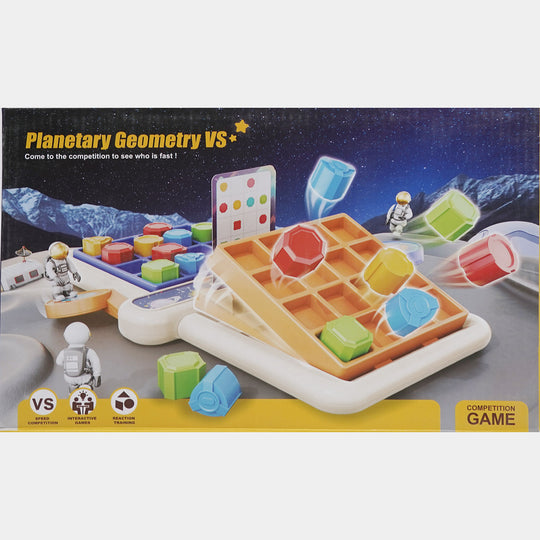 Planetary Geometry Matching Flip Board Game
