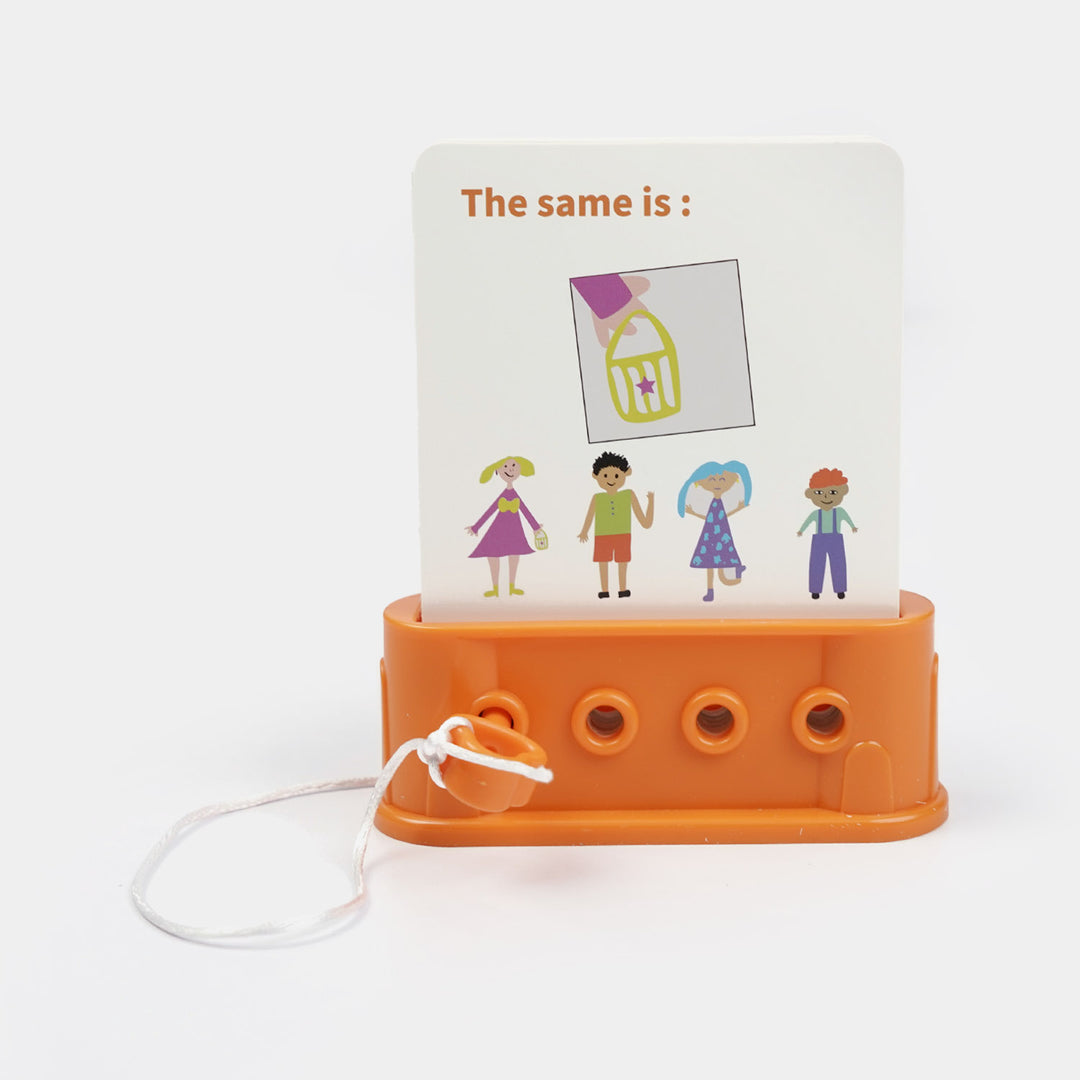 Montessori Logic Key Game with Flash Cards