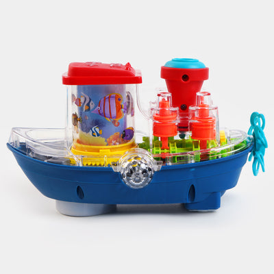 Transparent Gear Land ship 360 Rotate Toy For Kids