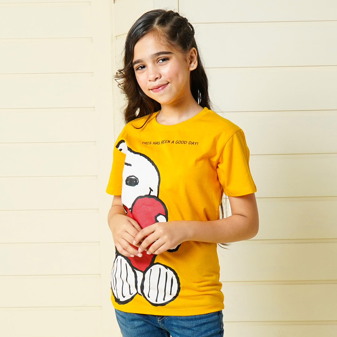 Girls Slub T-Shirt Character - Citrus