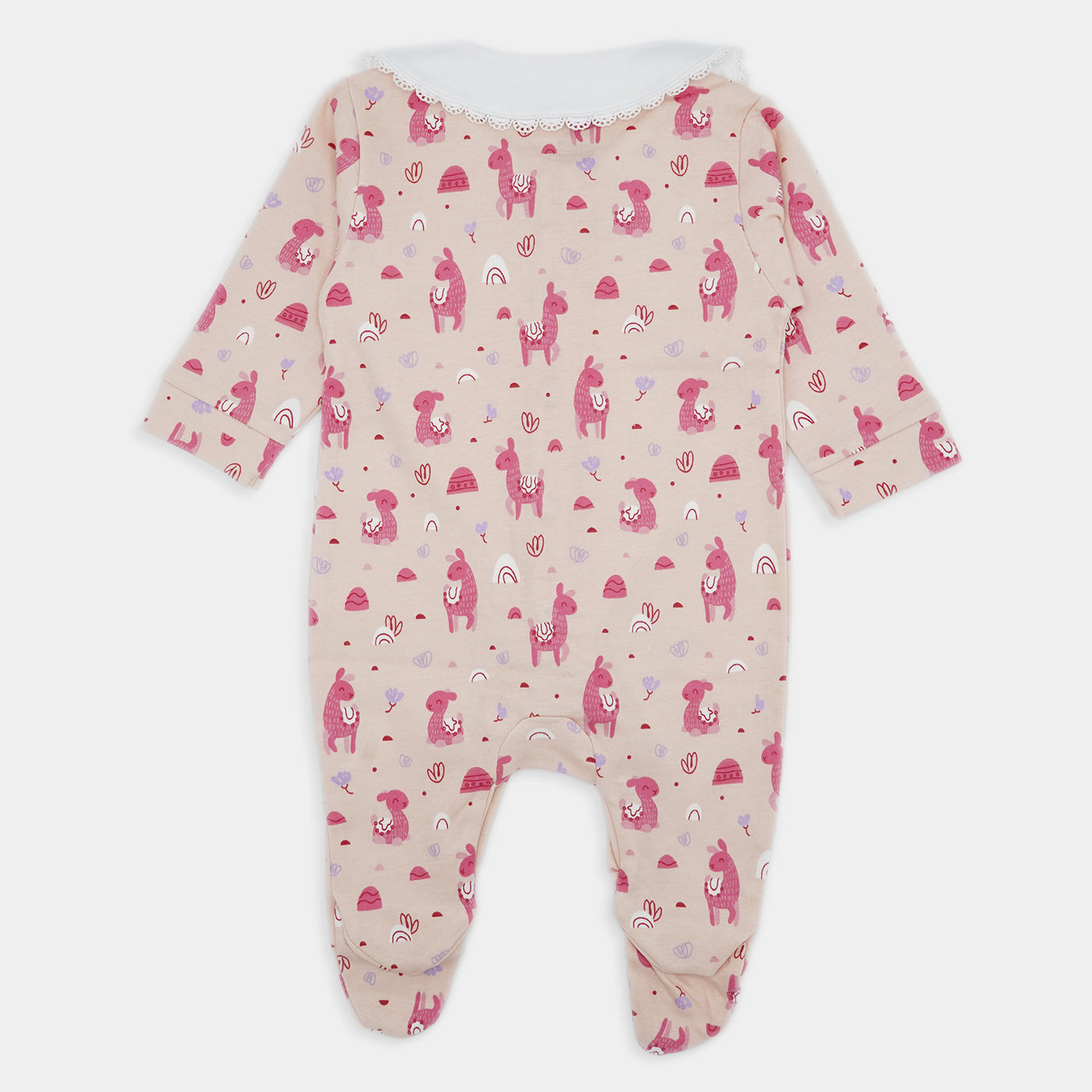 Infant Girls Fashion Cotton Romper Llama-Mix.