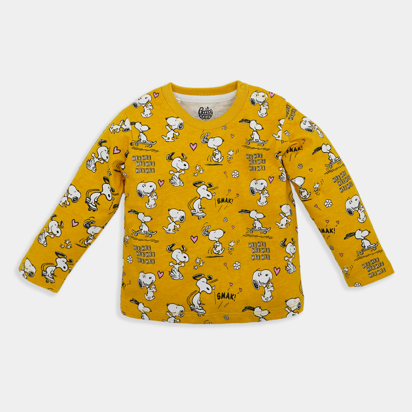 Infant Girls T-Shirt Character All Over - Yellow